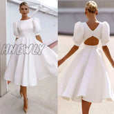 Hnewly Elegant White Dresses For Women Clothes Summer Backless Sexy Dress Party And Wedding Fashion